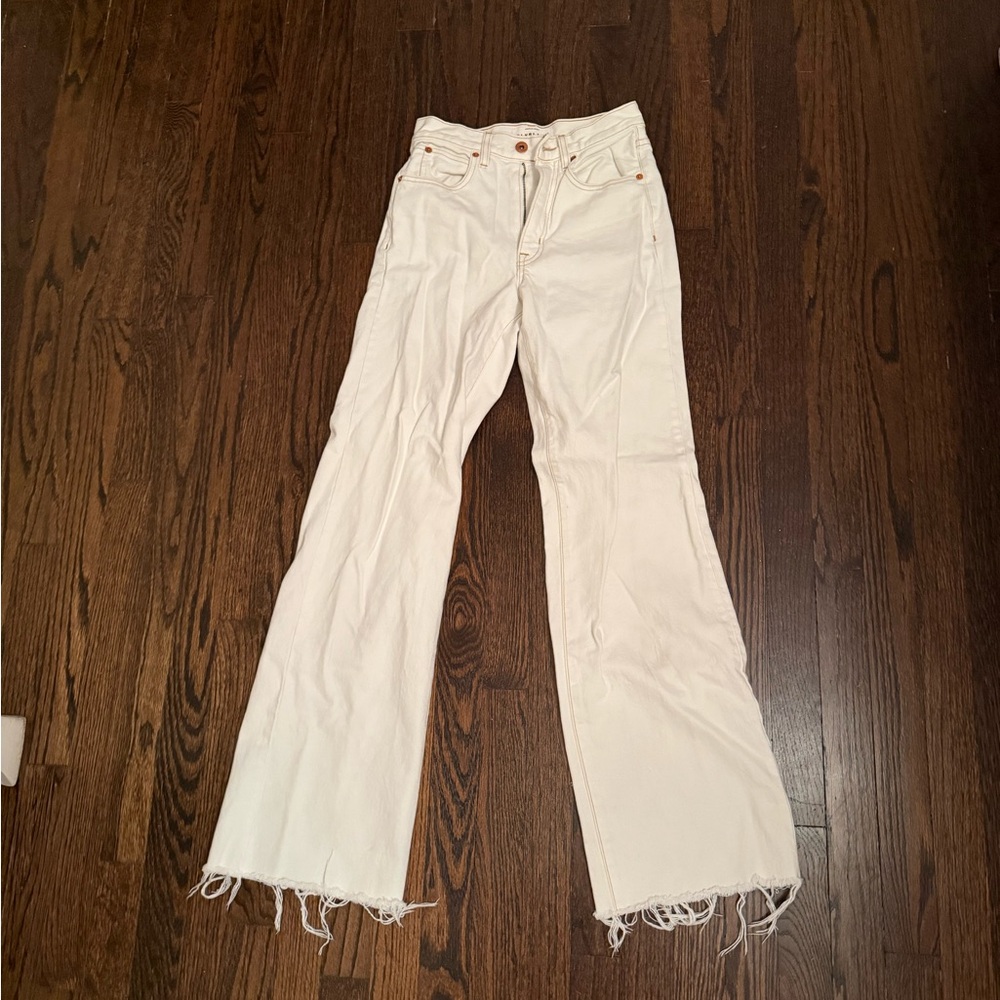 Silverlake White Wide Leg Jeans